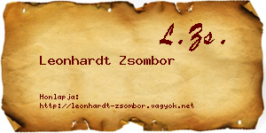 Leonhardt Zsombor névjegykártya